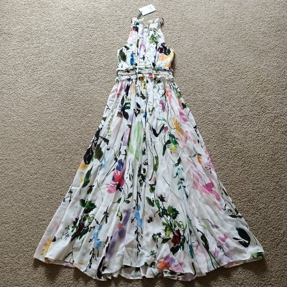 BNWT Aje Introspect High Neck Midi Dress - Size AU 4 / US 0 - Picture 7 of 14